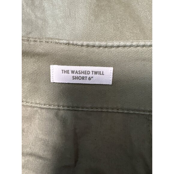 Loft Womens Washed Twill Shorts 6" Inseam Size 12P Olive Green - Picture 4 of 10